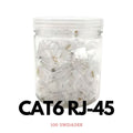 Conector RJ45 CAT6 100 unidades – RJ45-U6-U
