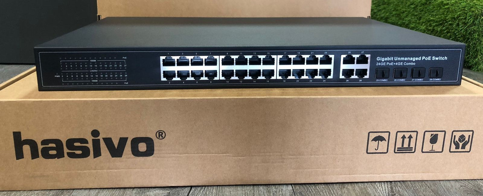 Switch 24 puertos Gigabit PoE 4 puertos GE Combo uplink S5800P-24G-4TC