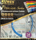 Patch Cord CAT6A S/FTP azul de 1M Kuwes SF6A-1M-BL