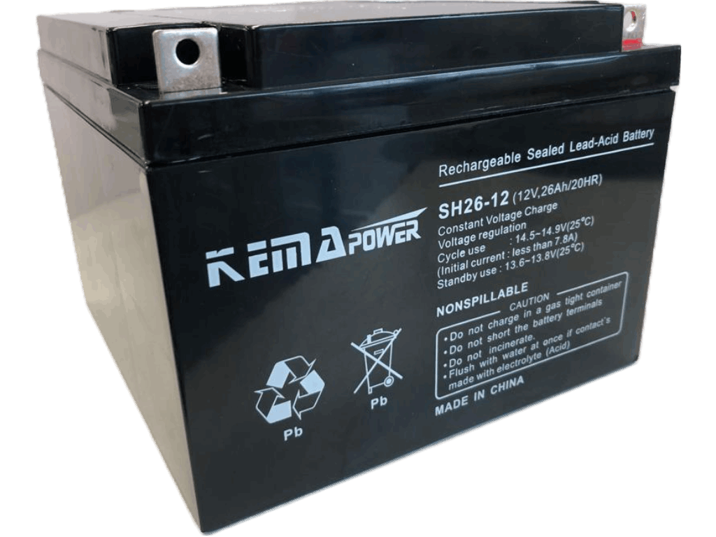 Batería sellada de ácido plomo Kema SH26-12 de 12V 26Ah