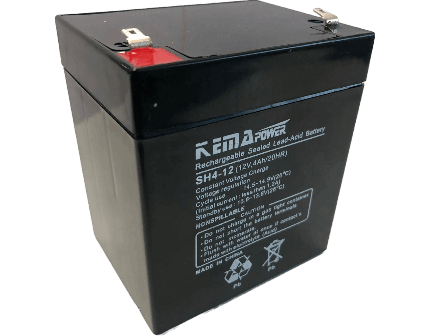 Batería sellada de ácido plomo Kema SH4-12 de 12V 4Ah