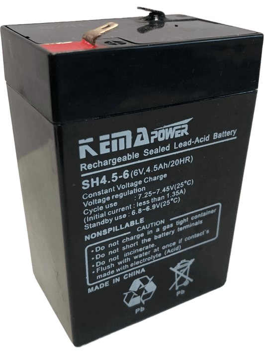 Batería sellada de ácido plomo Kema SH4.5-6 de 6V 4.5Ah