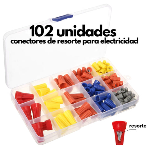 Surtido de conectores de resorte para cables eléctricos