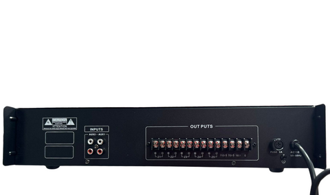 Amplificador de PA L-2100 de 120W, 5 zonas, USB SD FM Bluetooth