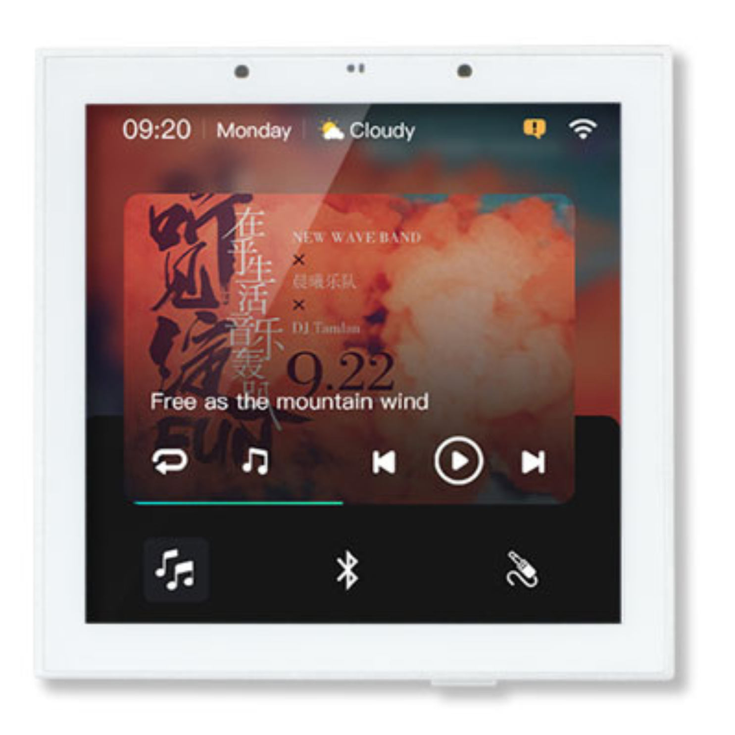 Amplificador de audio inteligente de pared, Wifi, Bluetooth y pantalla táctil TL-86W