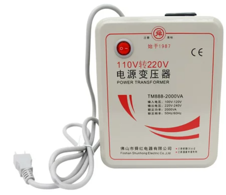 Convertidor de voltaje TM888-2000VA de 110VAC a 220VAC de 2000VA
