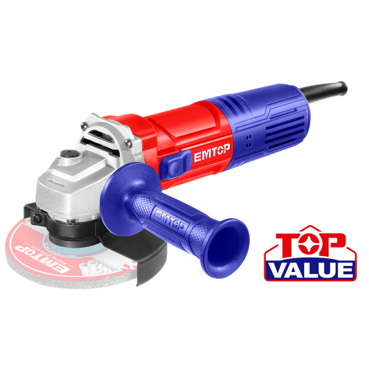 Esmeril angular eléctrico INDUSTRIAL de 4-1/2” 750W 12000rpm Emtop ULAGR07581