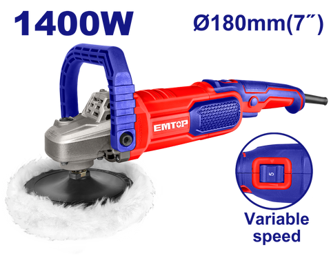 Pulidora automotriz EMTOP ULAPR1402 de 1400W