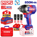 Kit llave de impacto 850Nm 20V Emtop ULCIWL2085 motor sin brochas