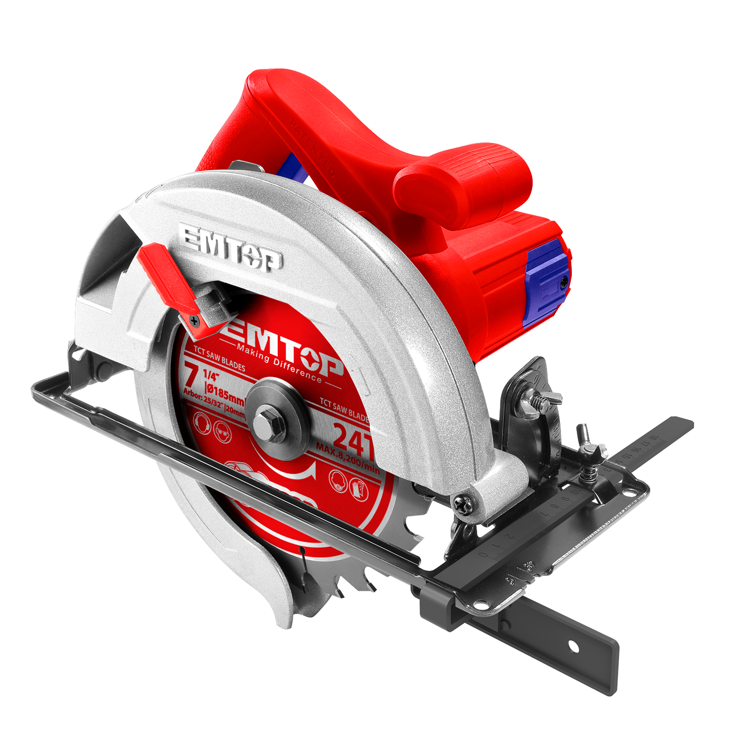 Sierra circular industrial de 7-1/4” 1400 watts