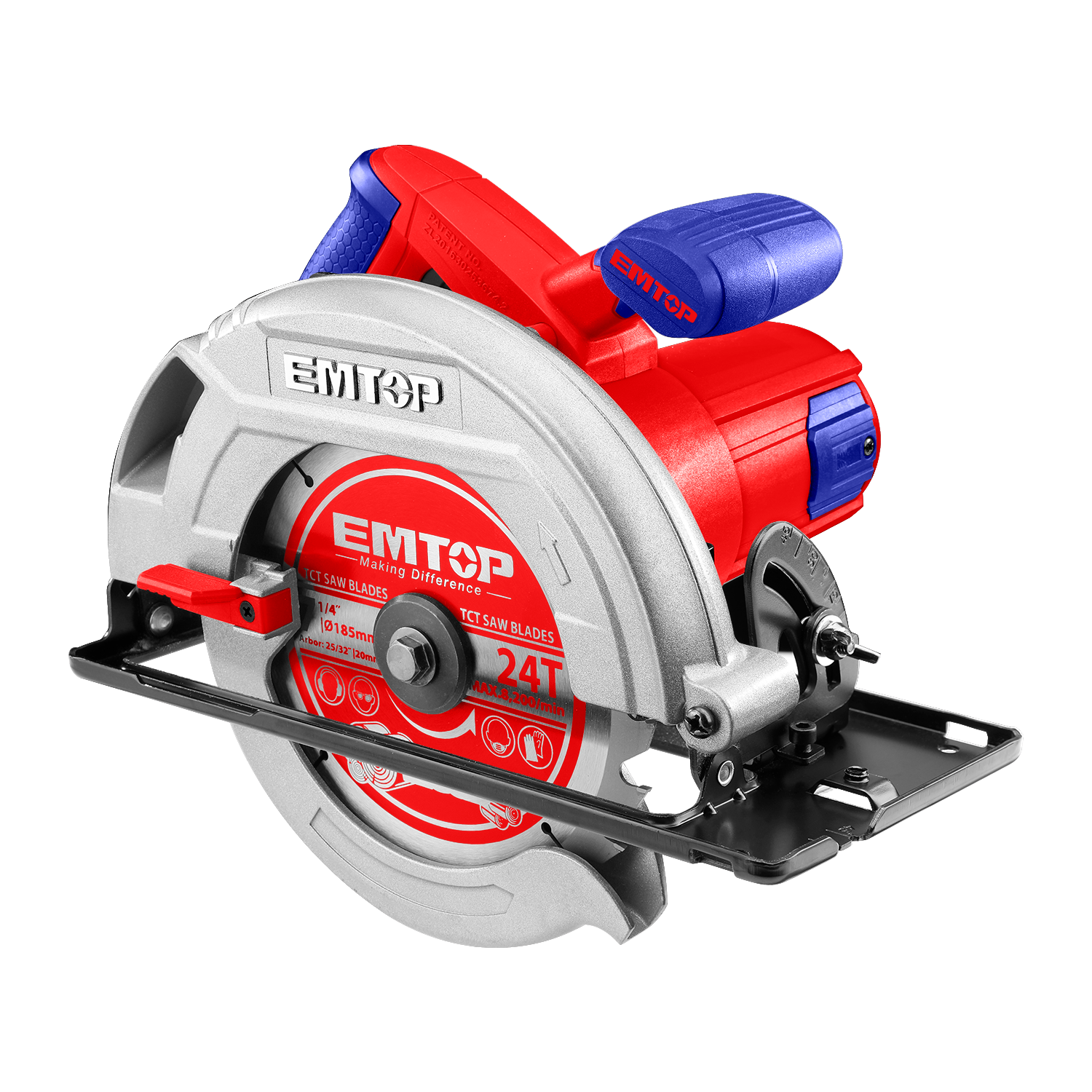 Sierra circular industrial de 7-1/4” 1600 watts