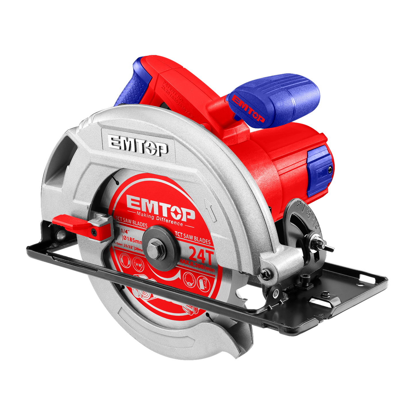 Sierra circular industrial de 7-1/4” 1600 watts