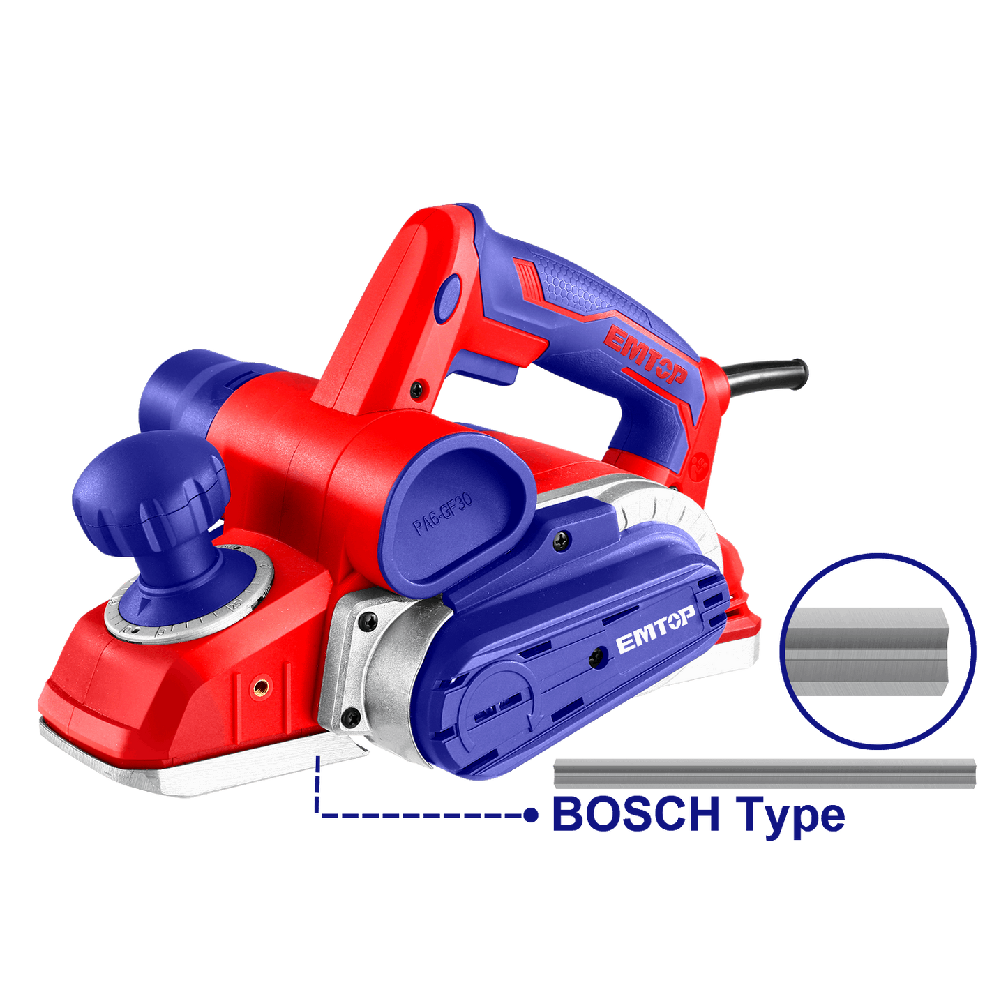 Cepillo eléctrico de 1050W EMTOP ULECR1051