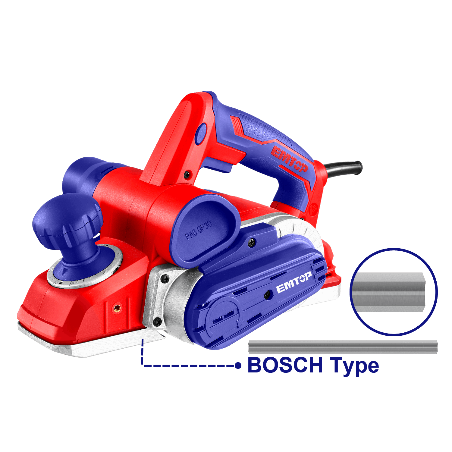 Cepillo eléctrico de 1050W EMTOP ULECR1051