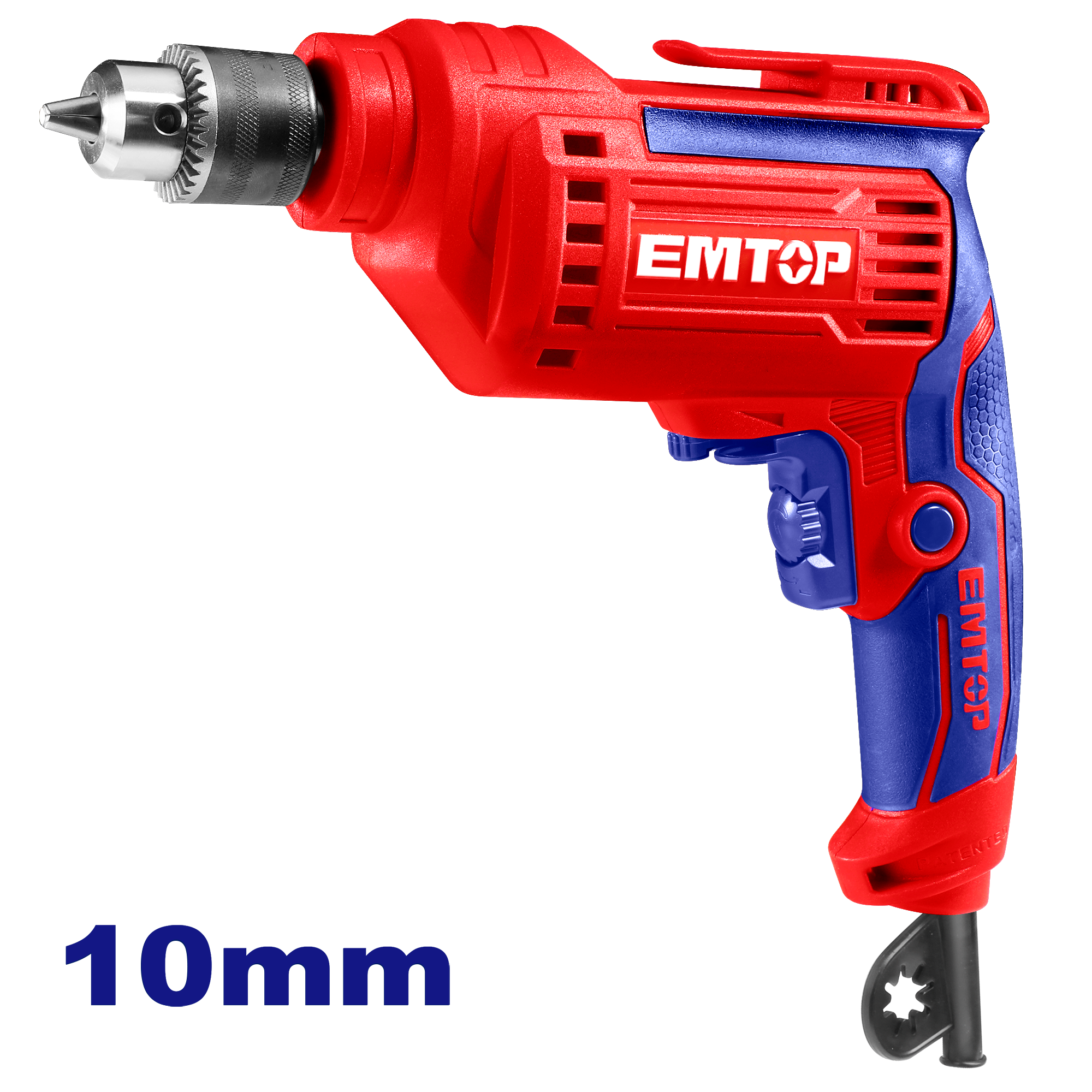 Taladro eléctrico INDUSTRIAL de 3/8” 500 watts Emtop ULEDL501