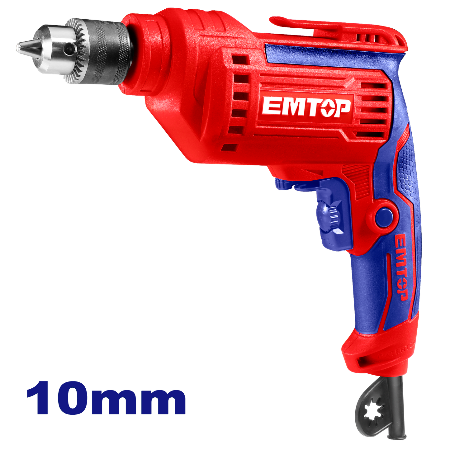 Taladro eléctrico INDUSTRIAL de 3/8” 500 watts Emtop ULEDL501