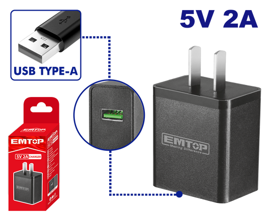 Cargador USB Emtop ULFCR120502