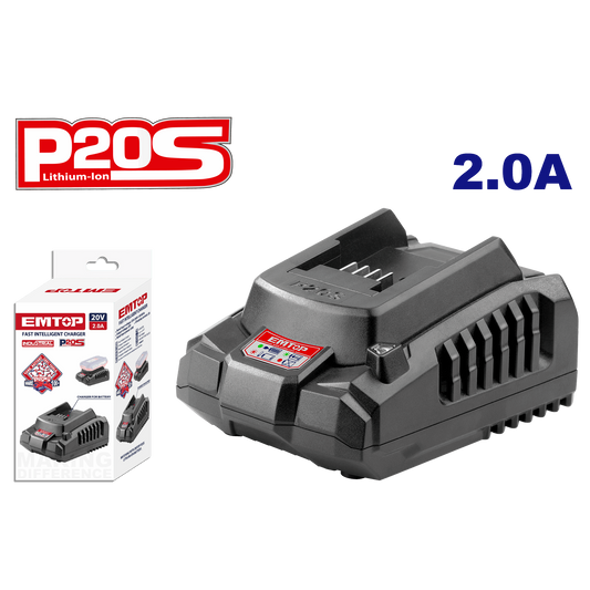 Cargador rápido para batería 20V P20S
