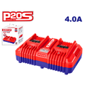 Cargador rápido doble para baterías 20V P20S Emtop ULFCR20403