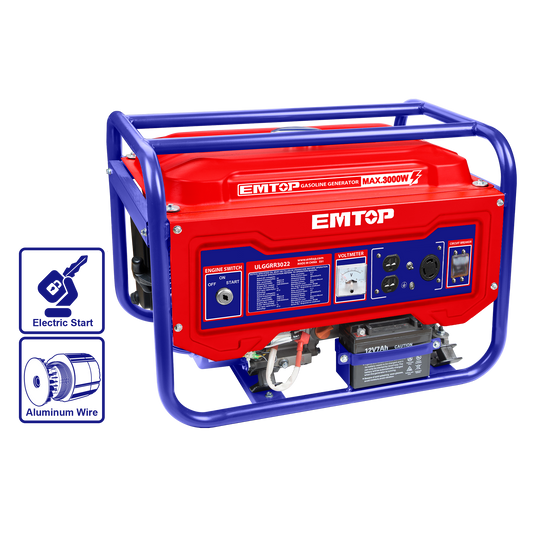 Generador eléctrico a gasolina motor 4T 3000W