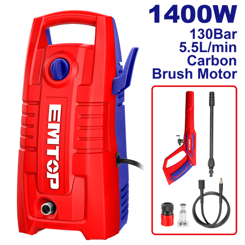  Hidrolavadora eléctrica de 1400W 1900psi EMTOP ULHPW1401