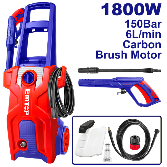 Hidrolavadora eléctrica de 1800W 2200psi uso industrial