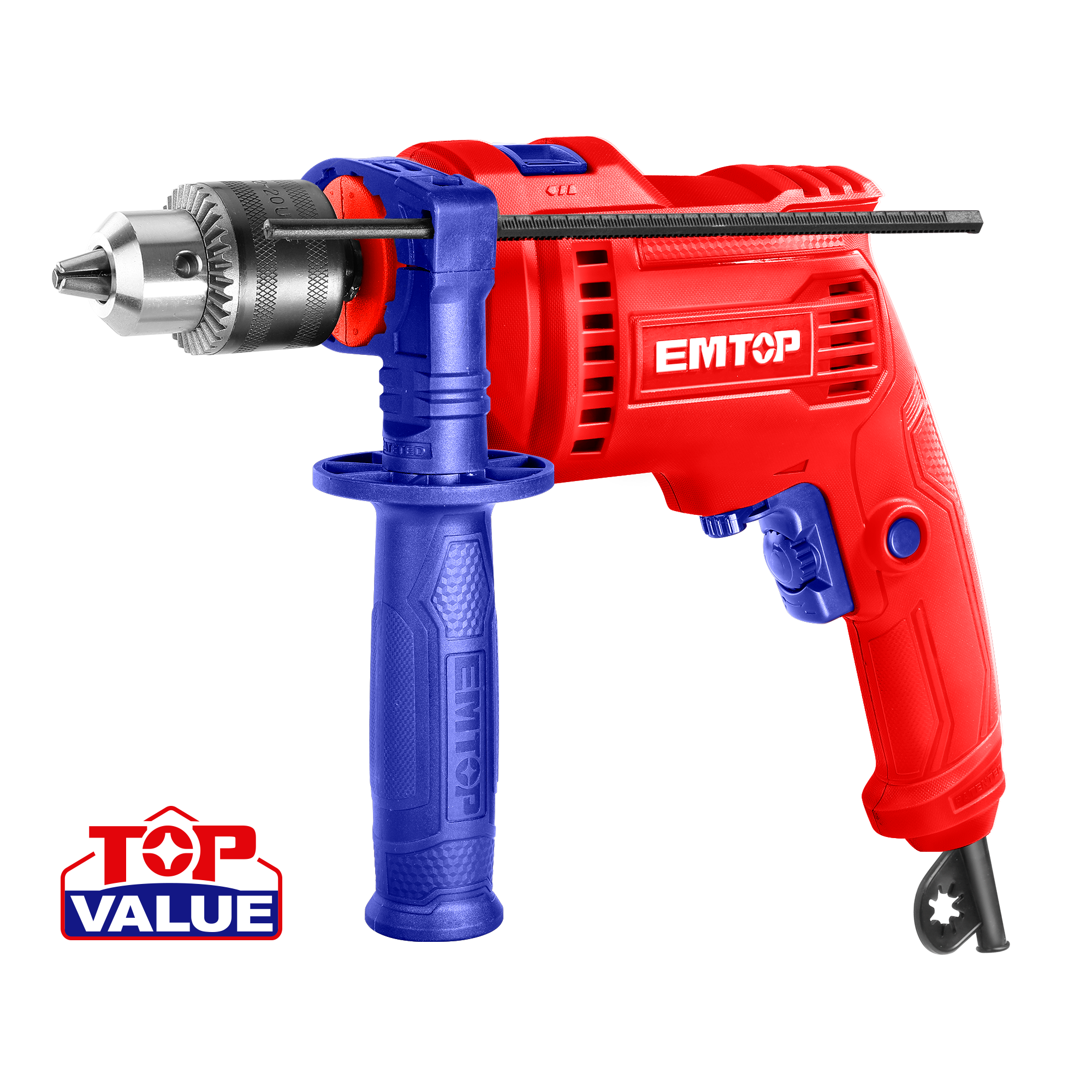 Taladro de impacto eléctrico de 1/2 pulgada 680 watts Emtop ULMDL0681
