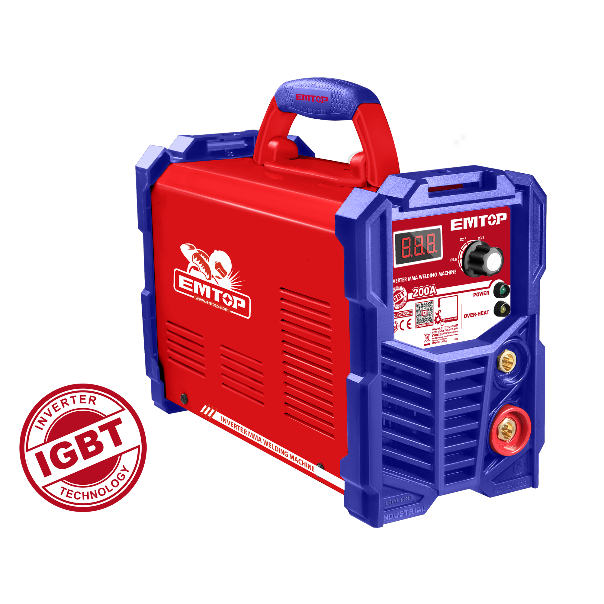 Máquina para soldar inverter de 200A uso industrial