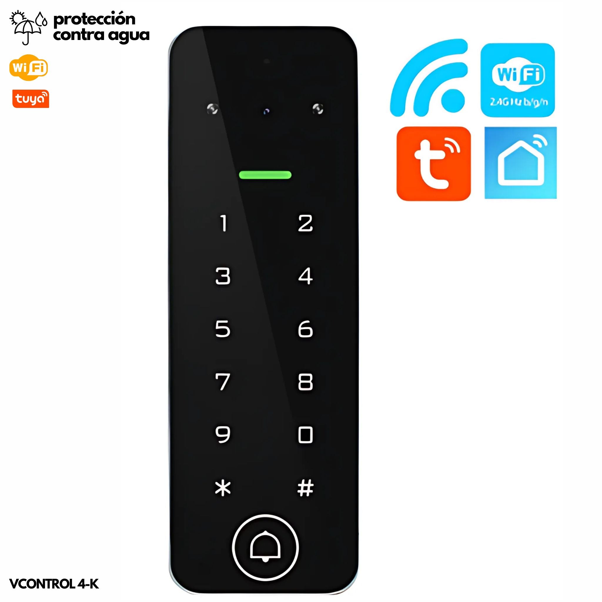 Video intercomunicador wifi con teclado de acceso Secukey Vcontrol 4-K