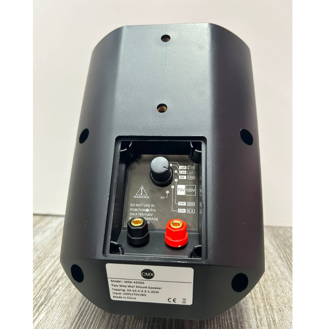 Bocina de pared weatherproof de 20W para voceo y música ambiental – CMX WSK-420DS