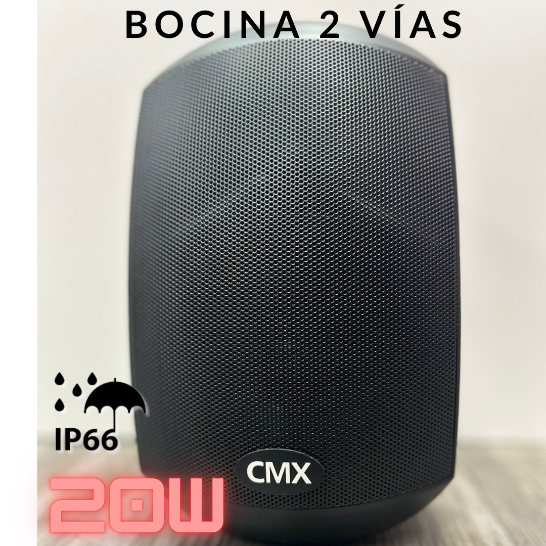 Bocina de pared weatherproof de 20W para voceo y música ambiental – CMX WSK-420DS