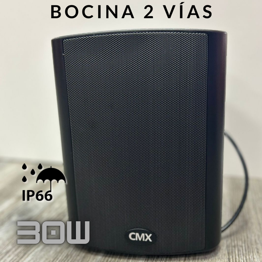 Bocina de pared weatherproof de 30W para voceo y música ambiental – CMX WSK-530CSIP