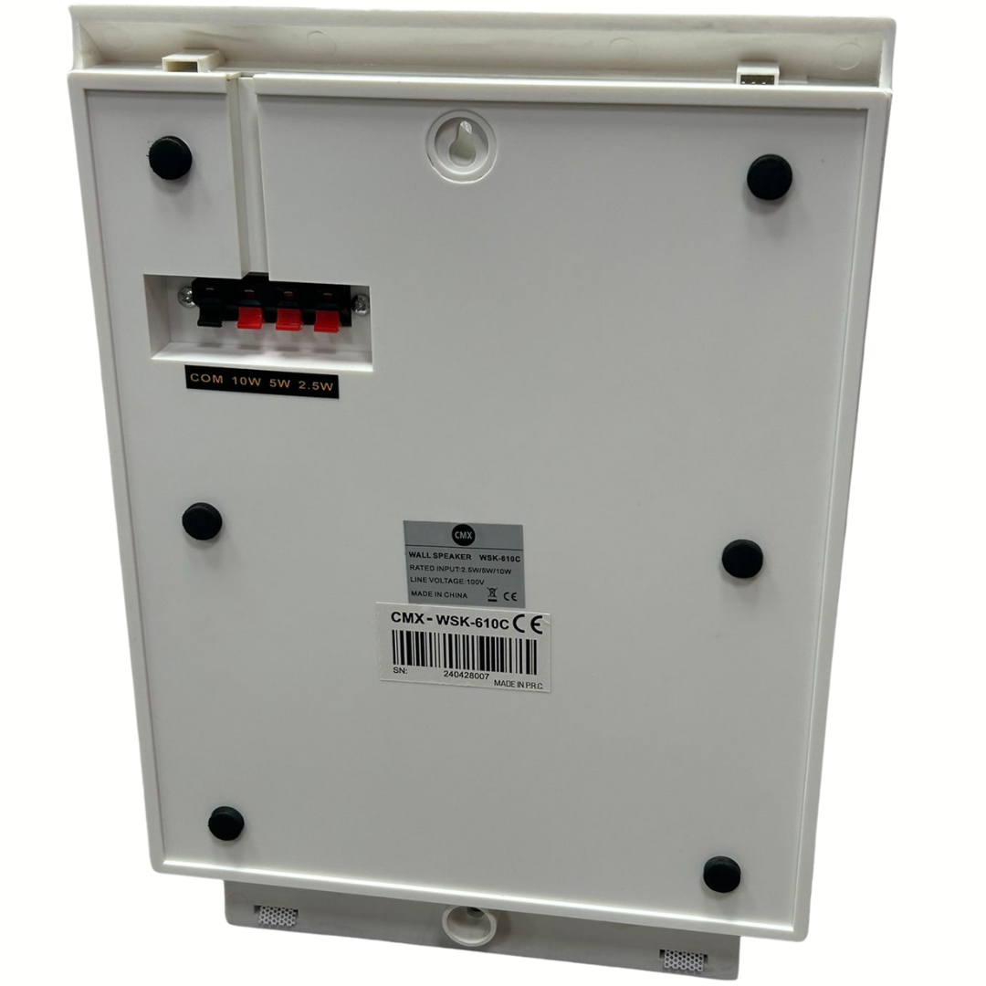 Bocina de pared de 10W 100V para Sistemas de música ambiental y voceo – CMX WSK-610C