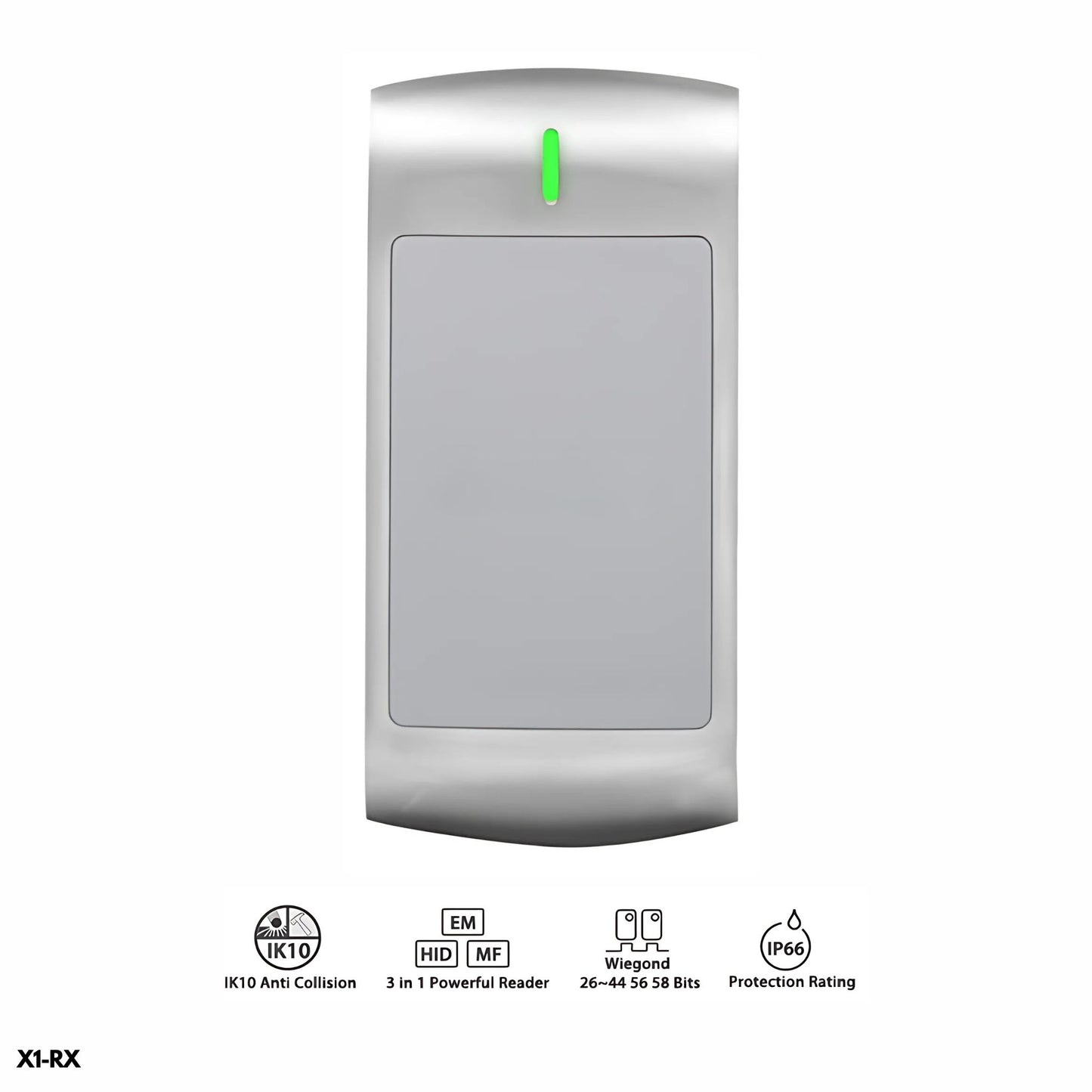 Lector Wiegand tarjetas EM, HID, Mifare – Sebury X1-RX