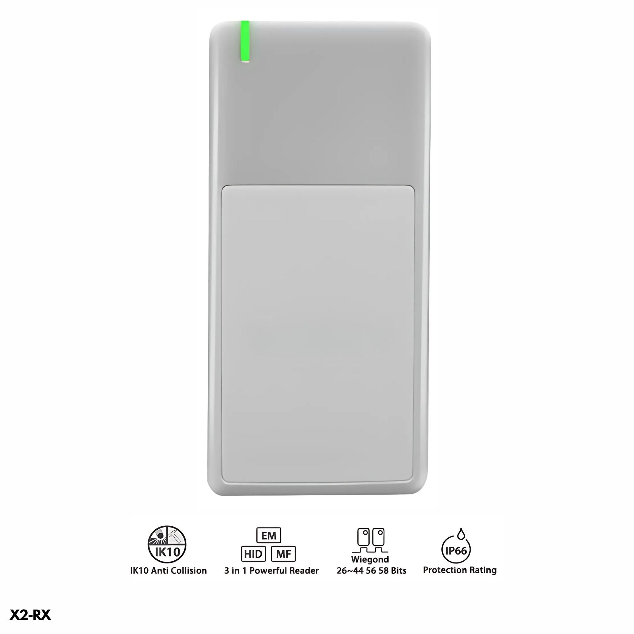 Lector Wiegand tarjetas EM, HID, Mifare – Sebury X2-RX