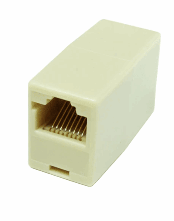 Acoplador en línea CAT3, 8P8C en color ivory – NTC-0821 Quest - LA CASA DEL TELEFONO