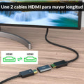 Acoplador HDMI Hembra a Hembra 4K 60Hz 18Gbps HDR Aluminio IIABC