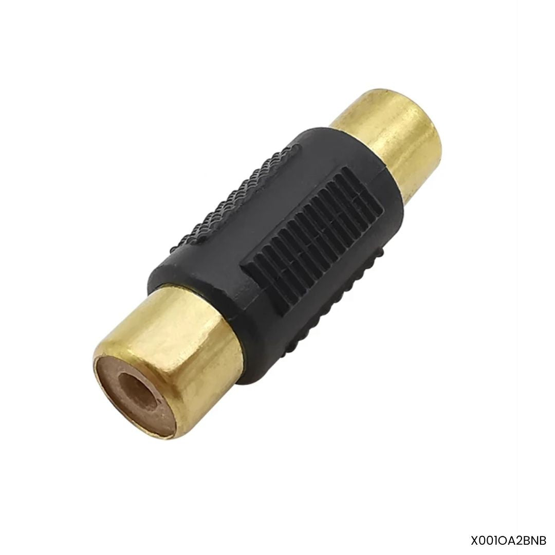 Acoplador RCA hembra hembra union conector audio video instalacion Panama 