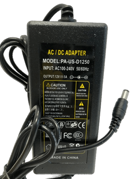 Adaptador 12Vdc 5A – PA-US-D1250 - LA CASA DEL TELEFONO