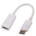 Adaptador DisplayPort a HDMI QUEST HDI-6109 Blanco – Convertidor DP Macho a HDMI Hembra