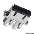 Adaptador fibra óptica SC/UPC a LC/UPC hembra dúplex