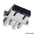 Adaptador fibra óptica SC/UPC a LC/UPC hembra dúplex