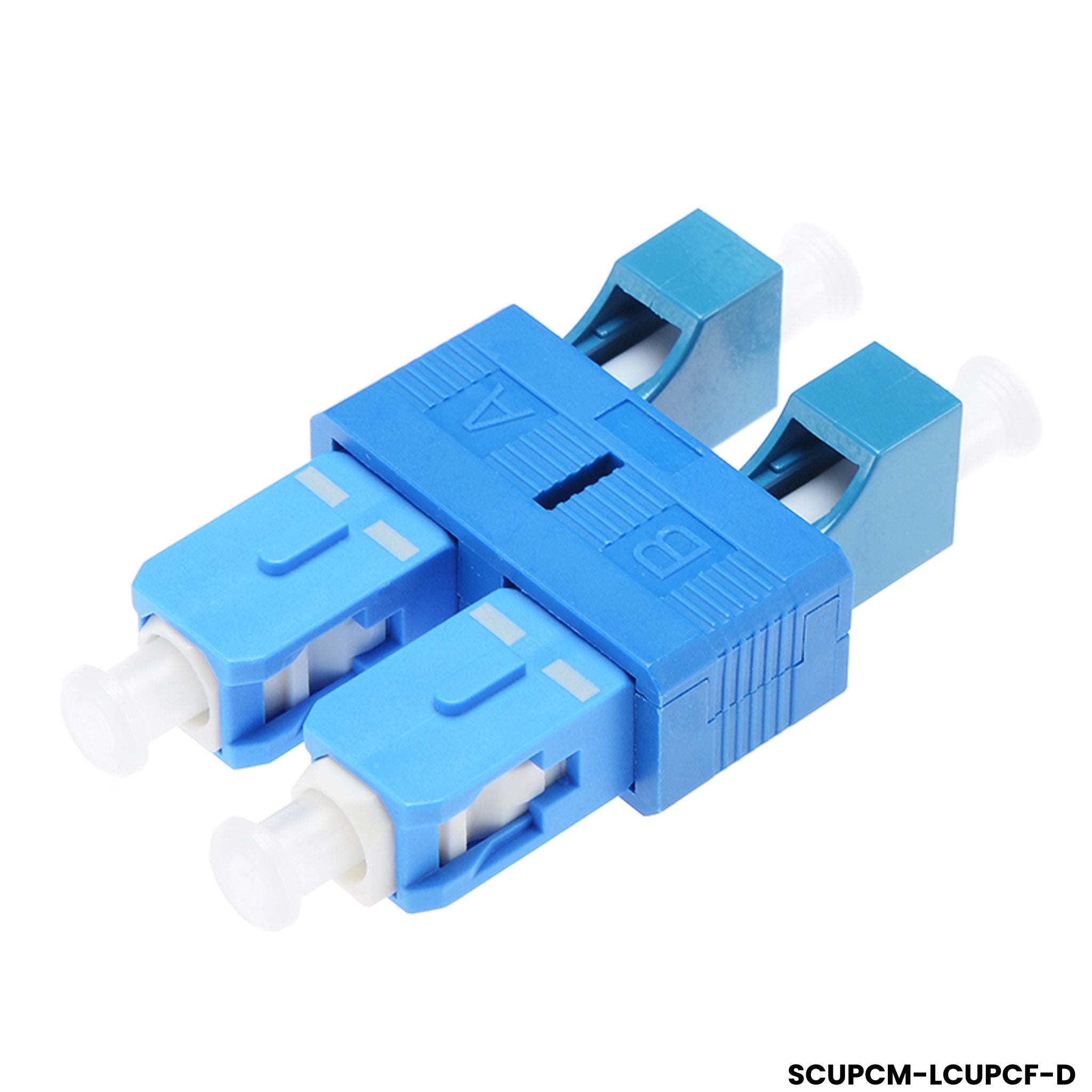 Adaptador híbrido dúplex SC/UPC macho a LC/UPC hembra SM 9/125 para switch LAN 