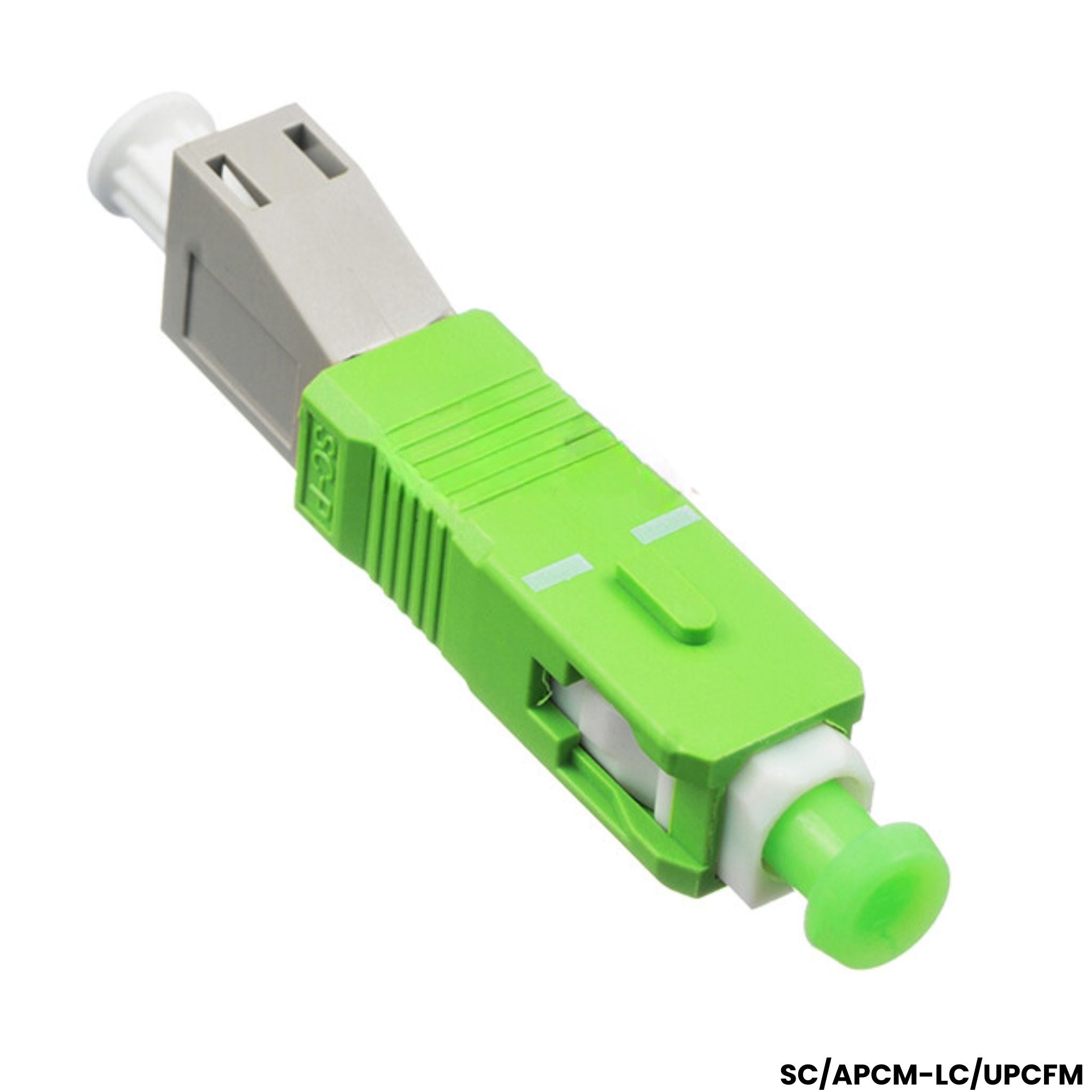 Adaptador híbrido SC/APC macho a LC/UPC hembra multimodo 50/125 para laboratorio 
