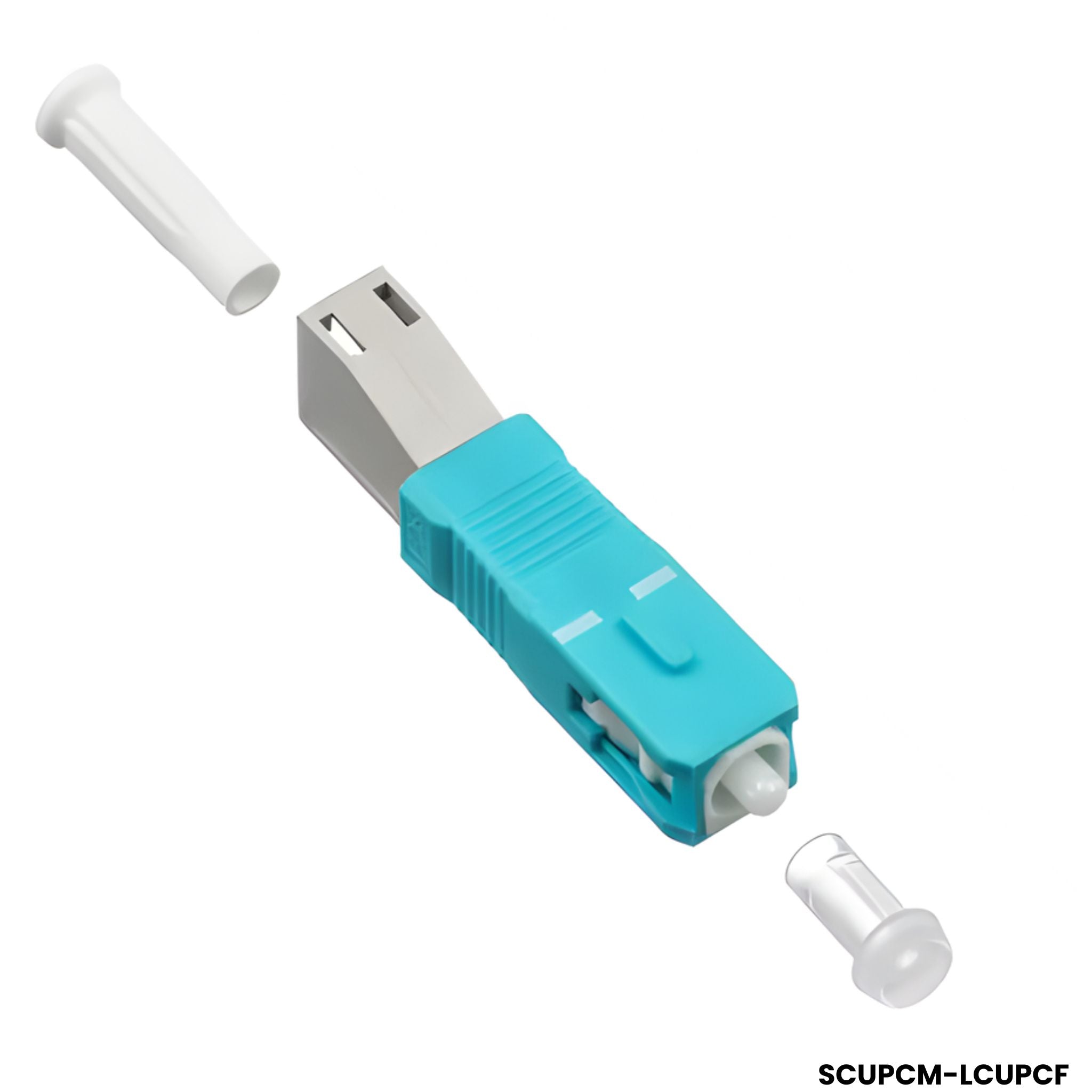 Adaptador híbrido SC/UPC macho a LC/UPC hembra OM3 50/125 para datacenter 