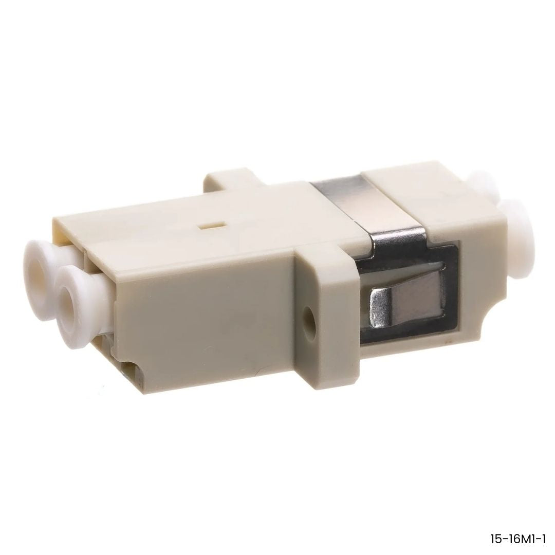Adaptador LC a LC Dúplex multimodo UPC tipo brida Kuwes 15-16M1-1 fibra optica 