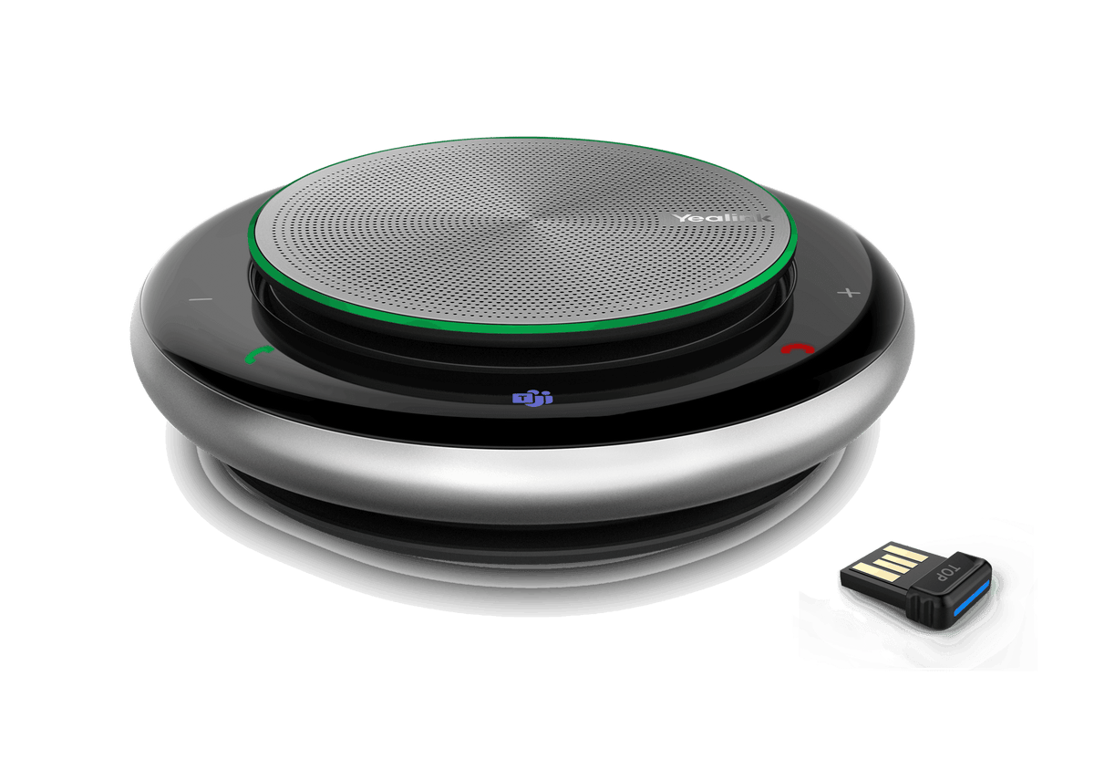 Altavoz inalámbrico con micrófono Yealink CP900, audio en alta calidad, conexión por Bluetooth ó USB - LA CASA DEL TELEFONO