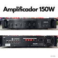 Amplificador de audio 150 Watts con Bluetooth, USB y radio FM