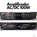 Amplificador Hi Fi AC/DC PAD-100 de 100W con USB SD FM BT
