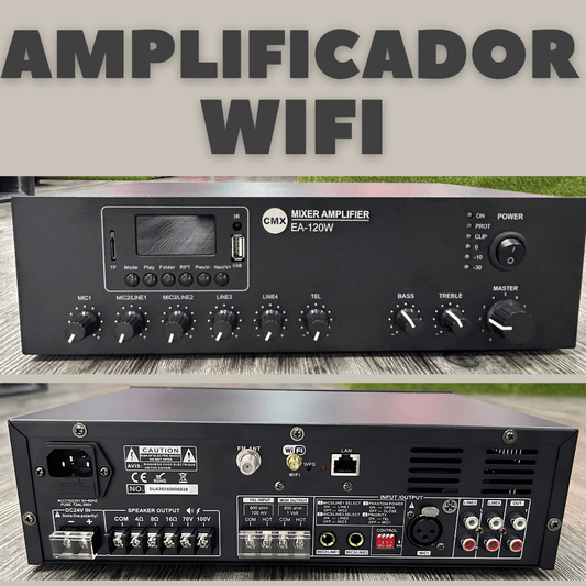 Amplificador WiFi inteligente de 120W – CMX EA-120W - LA CASA DEL TELEFONO